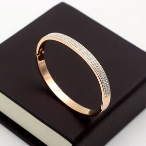 Three-Row Crystal Ring
