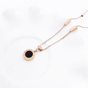 Roman Numeral Pendant Necklace