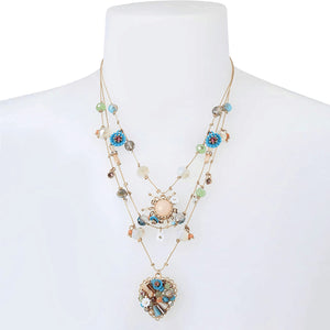 Bohemian Multi-layer Handmade Heart-shaped Beaded Women's Necklace