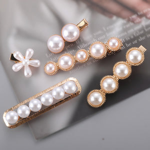 Pearl Bow Hair Clip