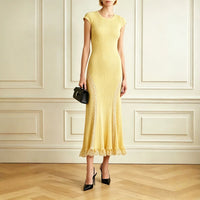 Lace Patchwork Slim Fit Bodycon Dress - image 1