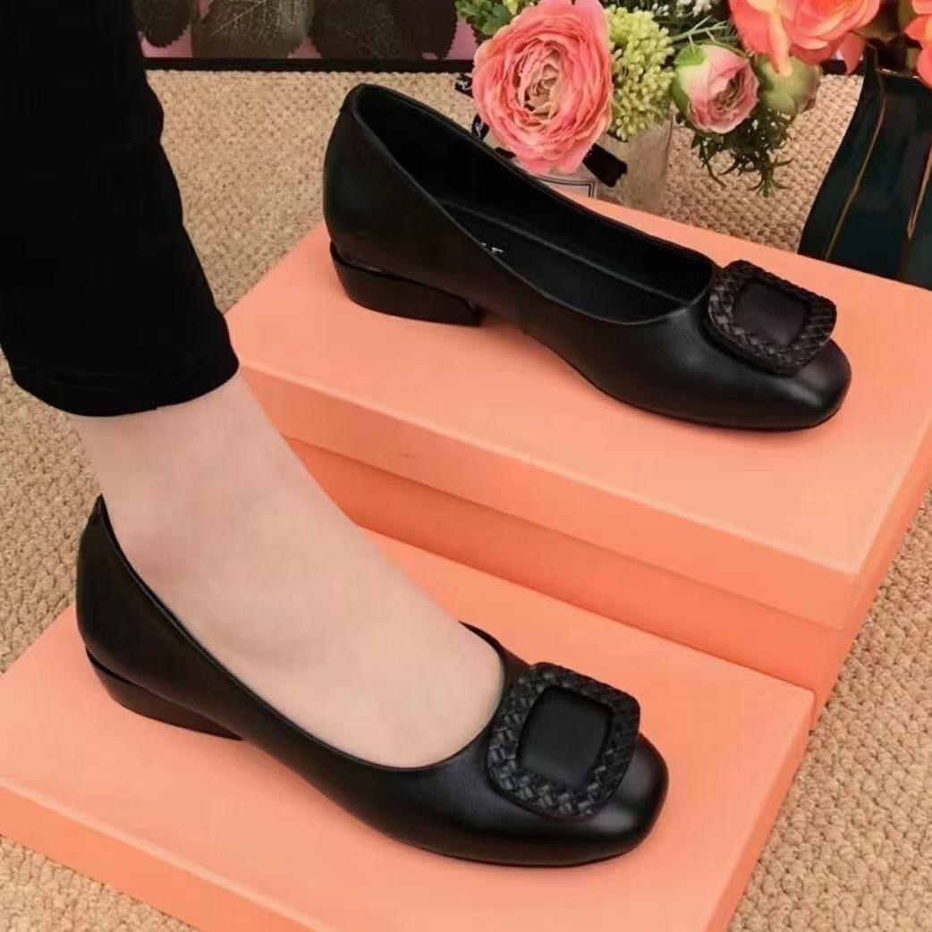 Women's Soft Leather Non-Slip Loafers