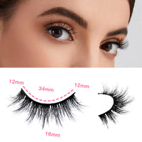 3D Faux Mink False Eyelashes - Style 08 - image 1