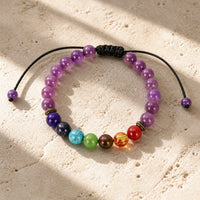 Purple Stone-Look Bead Bracelet - image 7