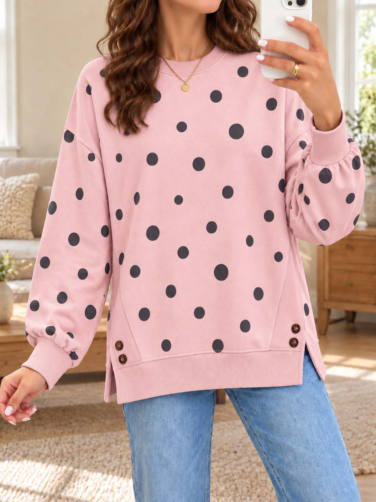 Women's Elegant Long Sleeve Blouse - image 4
