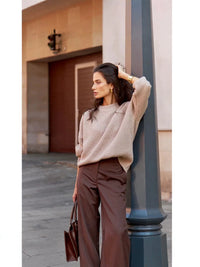 Loose Fit Pullover Knit Sweater - image 3