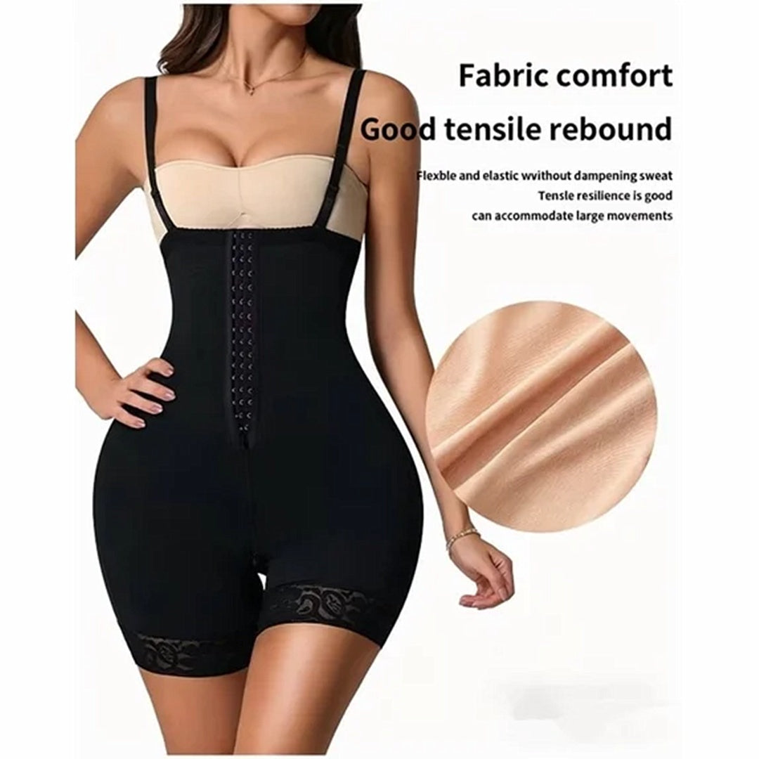 Women's Faja Bodysuit with Tummy Control, Hook Front Waist Trainer - image 2