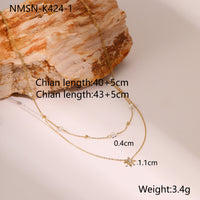 Layered Star & Pearl Necklace - image 5