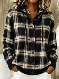 Women's Loose Hooded Sweater Cardigan - image 10