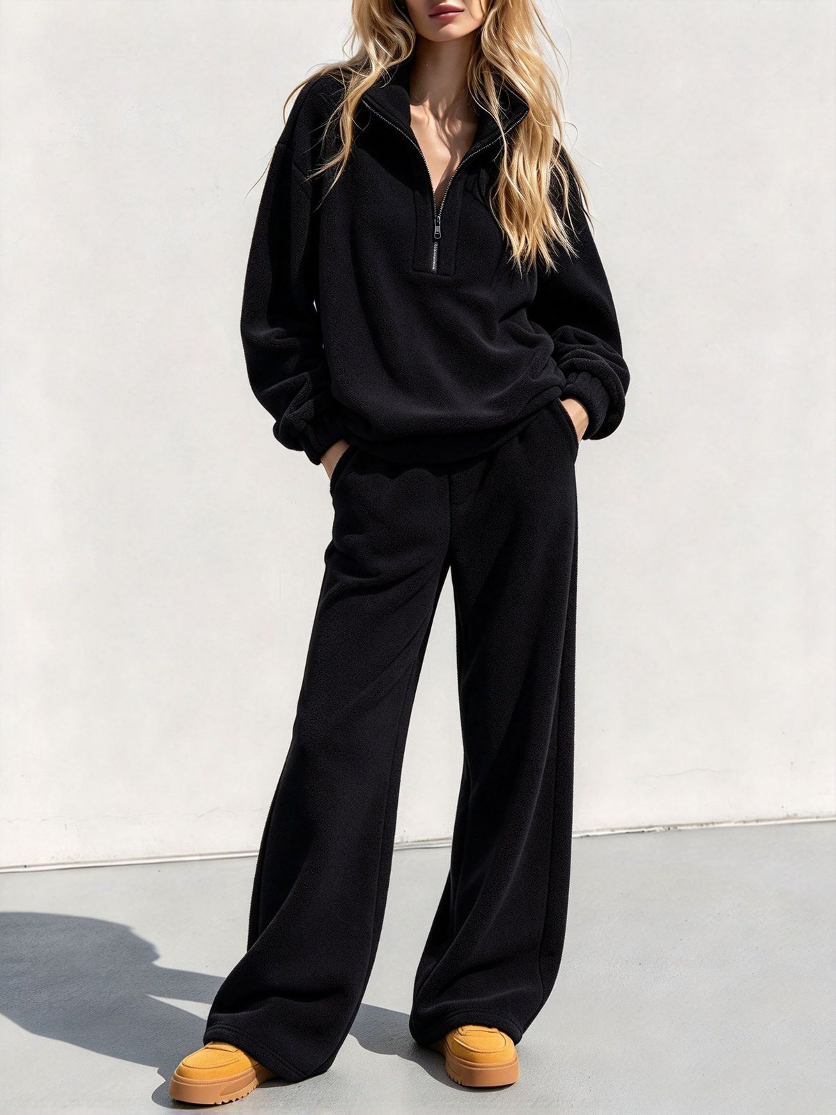 Women's Fleece Two-Piece Lounge Set - image 7