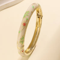 Retro Enamel Floral Bracelet - image 12