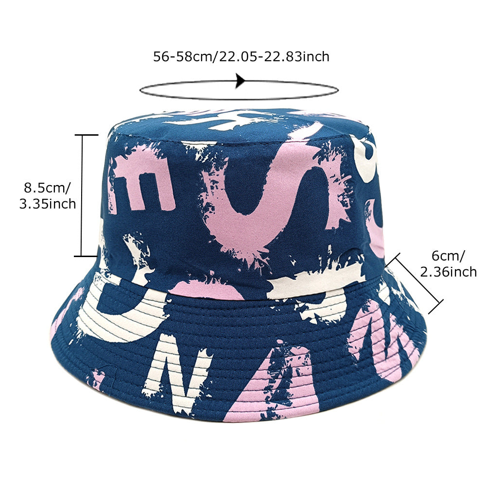 Versatile Couple Double-sided Sun-proof Basin Hat Casual Hat - image 3