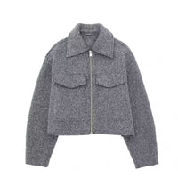 Classic Short Textured Coat - image 3