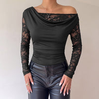 Women's Lace Patchwork Jumpsuit - image 1