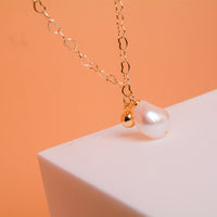 Freshwater Pearl Gold Necklace - image 1