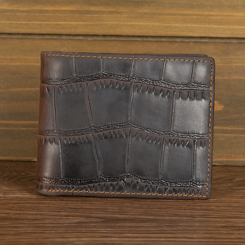 Retro Genuine Leather Horizontal Wallet - image 2