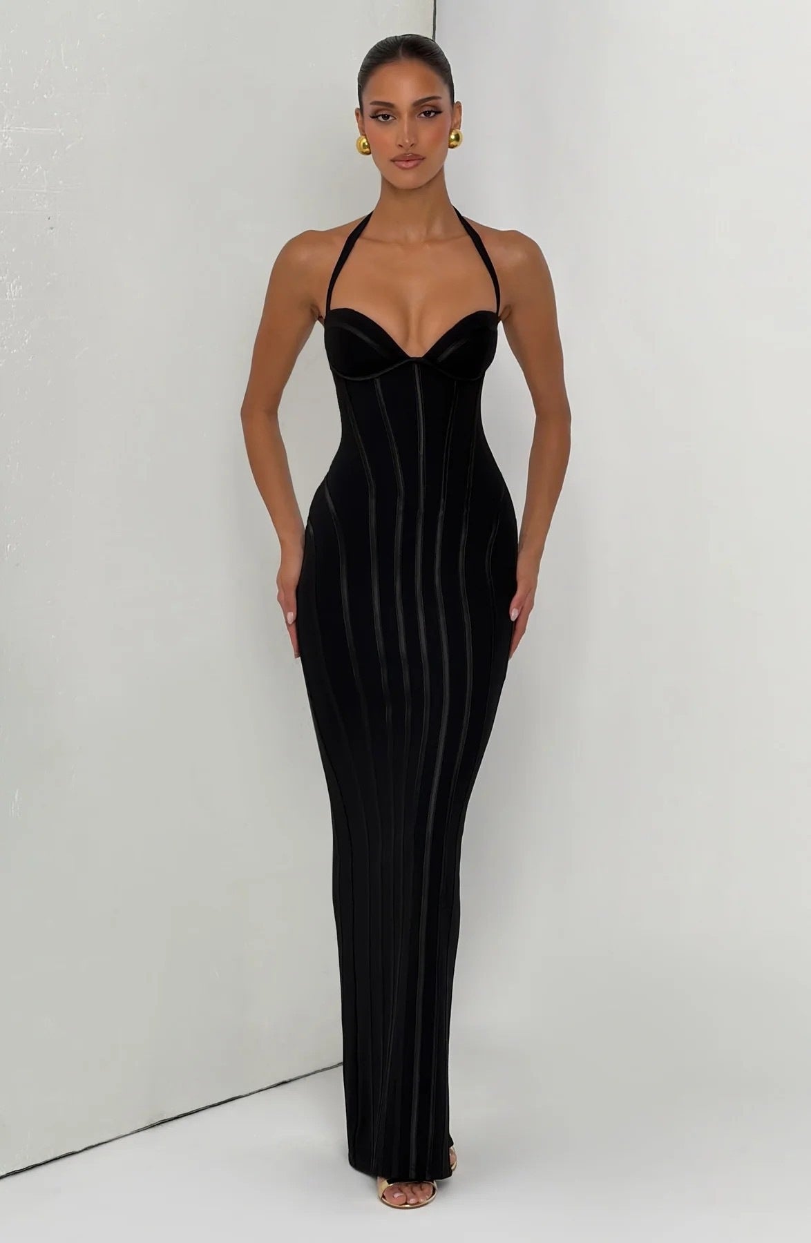 Fishtail Corseted Figure-flattering Sheath-style Evening Gown For Socialites And Parties