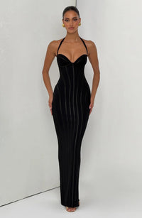 Fishtail Corseted Figure-flattering Sheath-style Evening Gown For Socialites And Parties - image 4