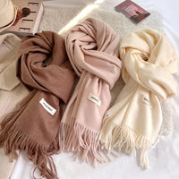Thick Warm Tassel Shawl Scarf - image 1
