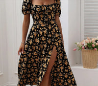 Full Floral Floor-length Holiday Beach Dress For Women - image 5