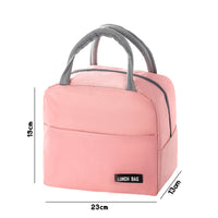 Solid Color Thickened Insulated Lunch Tote Bag, Portable Thermal Cooler Lunch Bag, Reusable Waterproof Food Carrier Bag, Leakproof Lunch Container Bag For Office Workers Students Picnic Travel - image 7