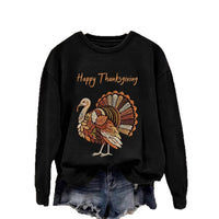 Women's Crew Neck Animal Print Sweatshirt - image 5