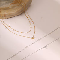 Layered Star & Pearl Necklace - image 4