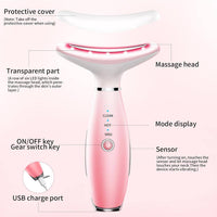 Skin Care Neck Face Massage Tool With Thermals, 3-in-1 Facial Massager - image 4