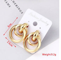 Gold Statement Earrings - image 11