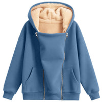 Thick Zip-Up Hoodie with Pockets - image 3