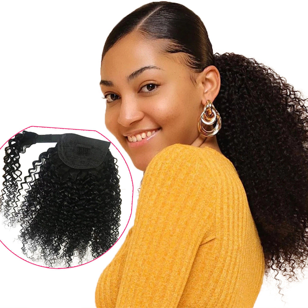 Human Hair Hook-and-Loop Ponytail - image 2