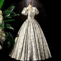 Puff Sleeve Tulle Dress - image 1