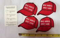 4 PCS Trump Patch Trump Hat Patch Make America Great Again Patch Embroidered Patch Morale Patch Applique - image 1