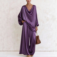 Women's Wide Leg Pants Two-Piece Set - image 3