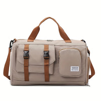 Women's Gym Duffel Bag with Shoe Compartment, Large Travel Weekender Bag with Crossbody Strap - image 6