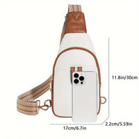 Bolsa bandolera de pecho de piel sintética - image 8