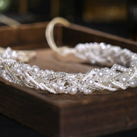 Bridal Pearl Headband - image 6