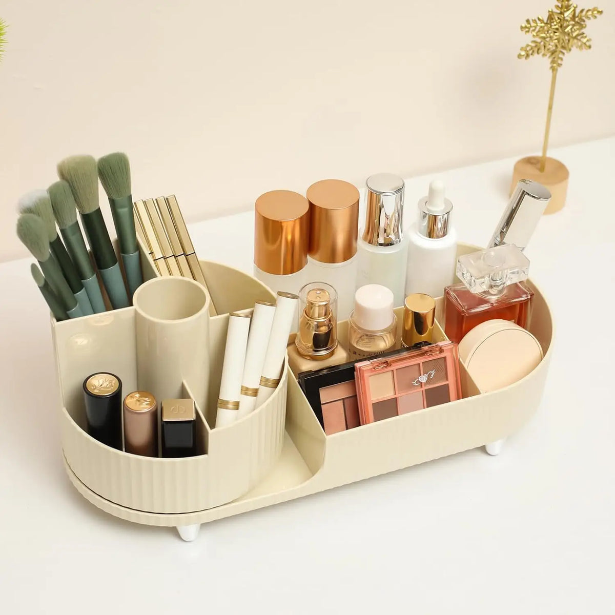 Organizador de maquillaje giratorio para encimera - image 3
