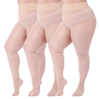 3 pares de medias brillantes, tallas grandes - image 2