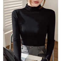 Women's Mock Neck Long Sleeve Base Layer T-Shirt - image 8