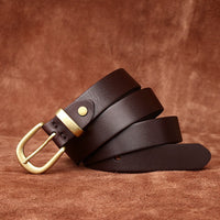 Women's Minimalist Genuine Leather Belt - image 7