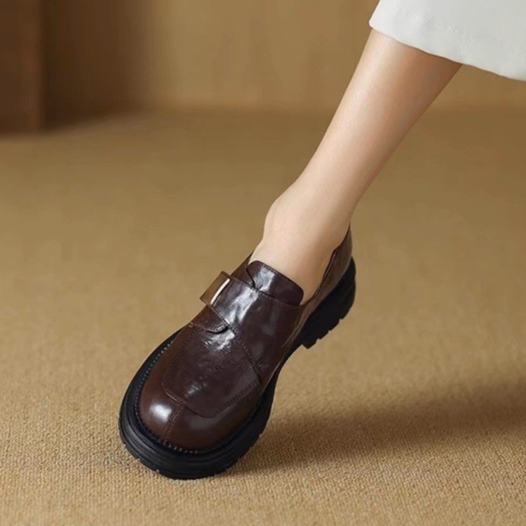 Women's Chunky Sole Hook-and-Loop Loafers - image 2