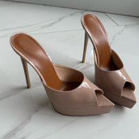 Pointed Toe Platform Stiletto Sandals - image 4