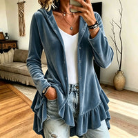 Women's Hooded Button Front Cardigan - image 6