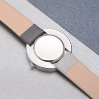 Gray Leather Quartz Watch - image 3