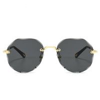 Polygon Rimless Sunglasses - image 2