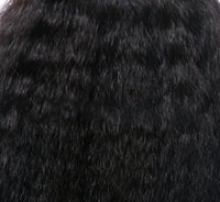 Kinky Straight Human Hair Wig with Bangs - image 3