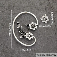 Vintage Flower Ear Cuff Earrings - image 5