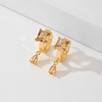 Classic Gold Plated Statement Earrings - image 3