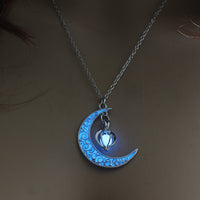 Glow-in-the-Dark Crescent Moon Necklace - image 4